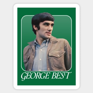 George Best -- 70s Retro Mod Design Sticker